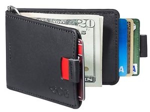 Best Mens Wallet- Agog Mens Ultra Slim Bifold Leather Wallet Pull Tab with Money Clip