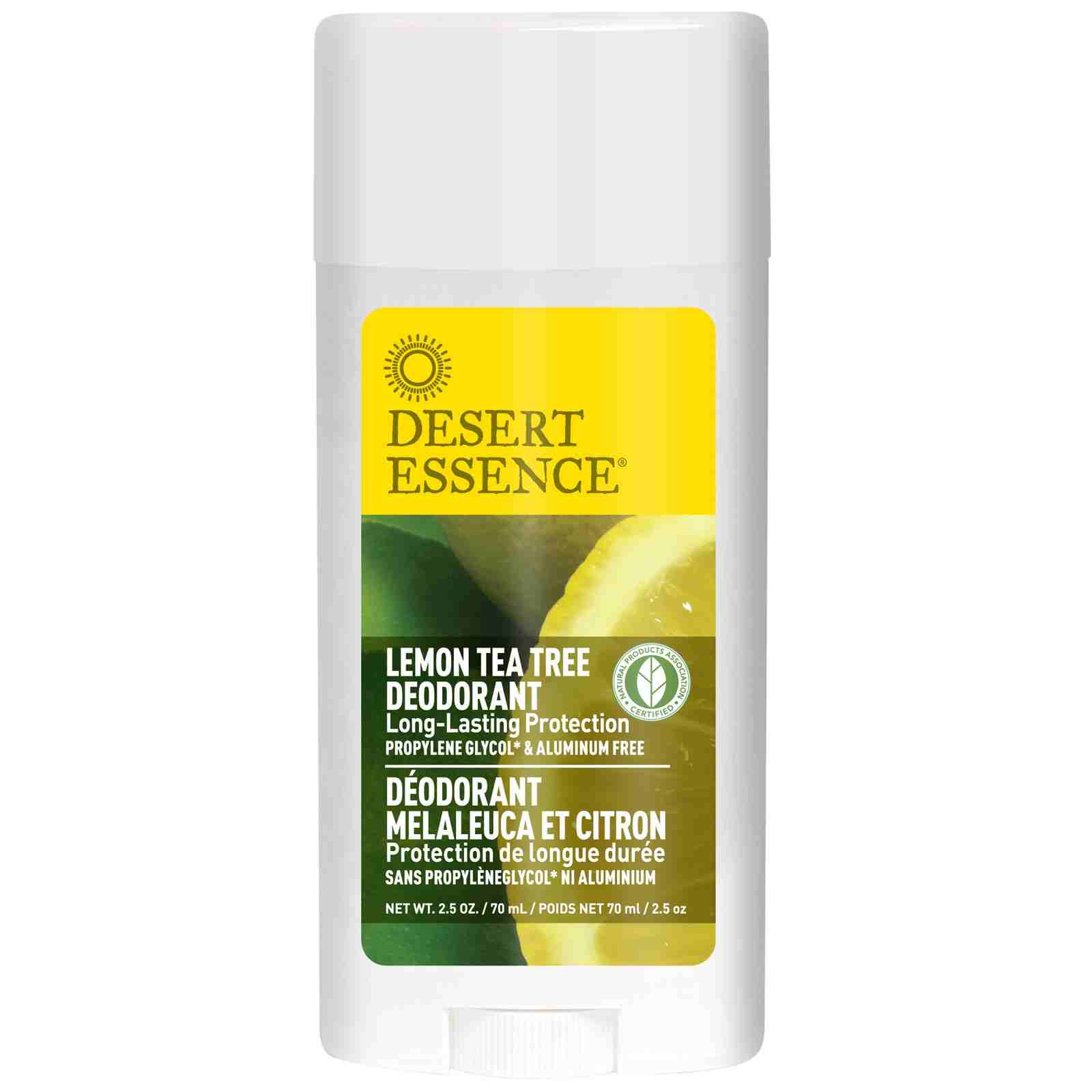 Dessert Essence Lemon Tea Tree Deodorant (Unique Natural Scent)