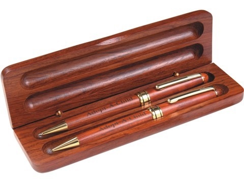 Wood Pen and Pencil Set