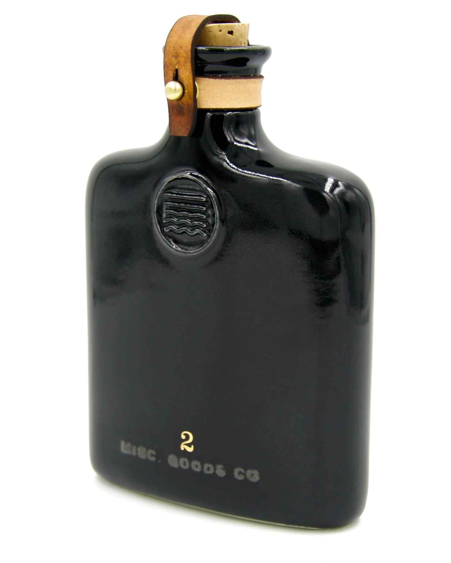 Misc Goods Black Ceramic Flask