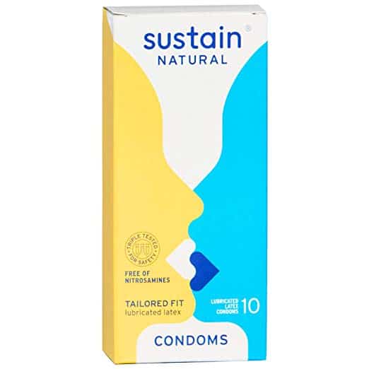 Sustain Natural Latex Condoms – Tailored Fit