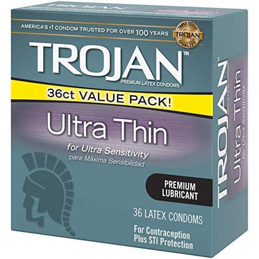 Trojan Ultra Thin Lubricated Condoms 36ct