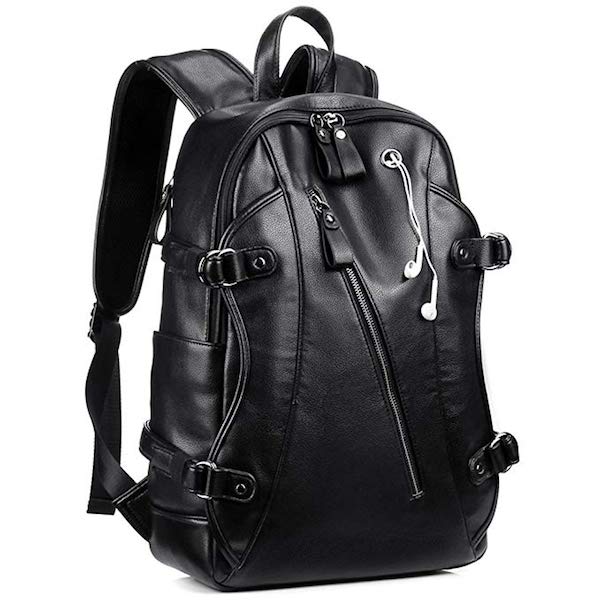 Leather Backpack, KISSUN
