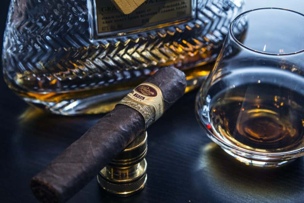 Cigar and whiskey